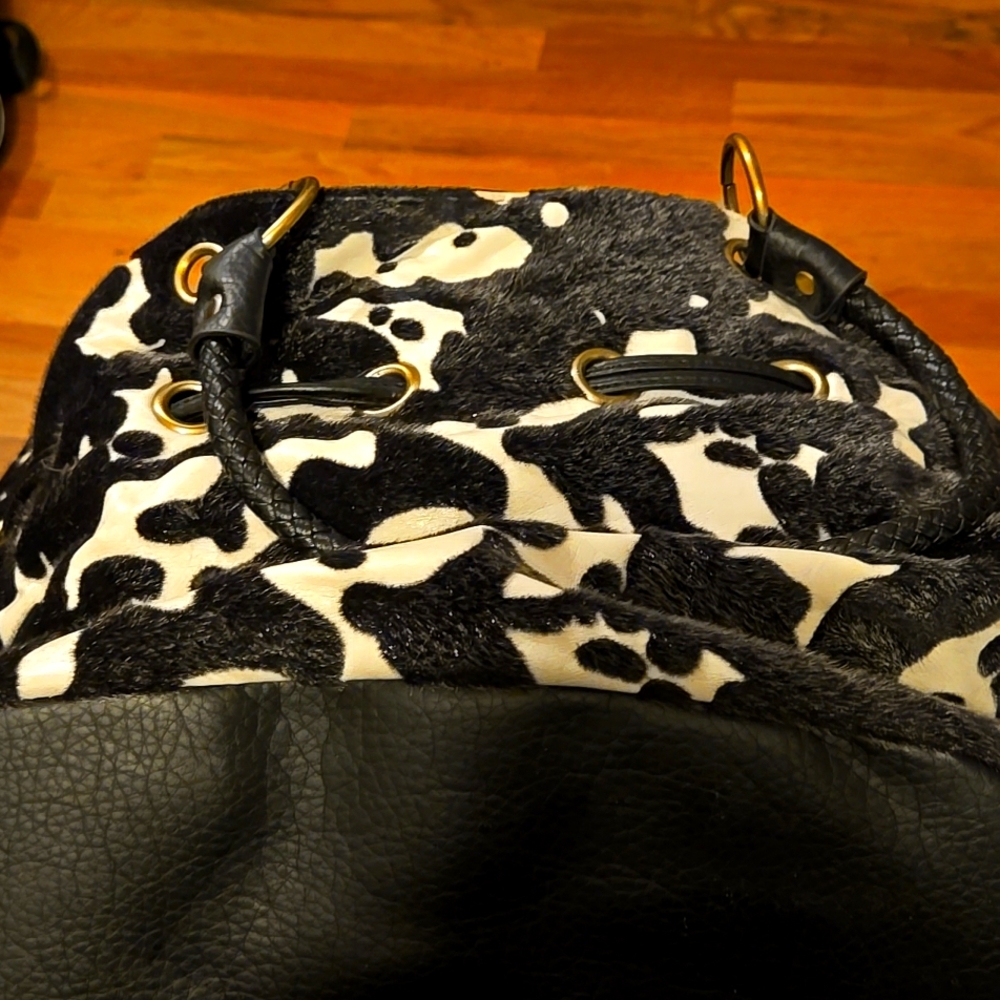Cow print bag